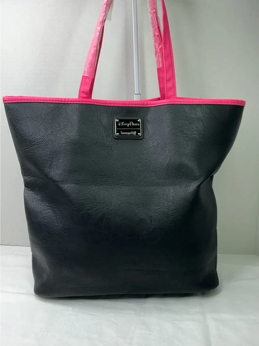 Disney Parks Loungefly Mickey Mouse Imagination Pink Sequin Tote Bag.